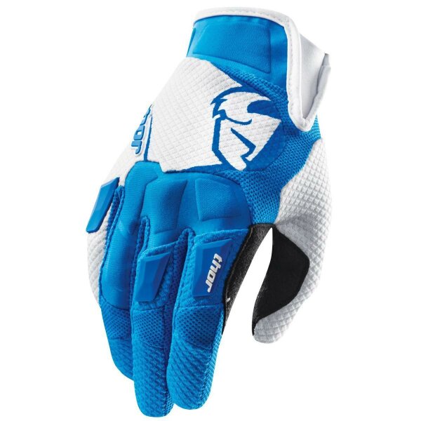 Thor Glove S15 Flow Offroad Handschuh in blau/weiss L
