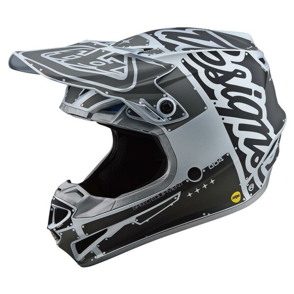 Troy Lee Designs Helm SE4 Polyacrylite MIPS Factory - Silber