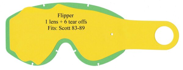 Scott Polywel Flipper Set 80-83 89 80s Recoil 1x Scheibe + 6x Tear-Off