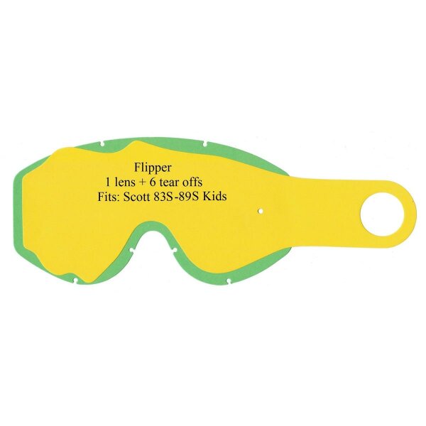 Scott Polywel Flipper Set 83S-89S 80s Kids 1x Scheibe + 6x Tear-Off
