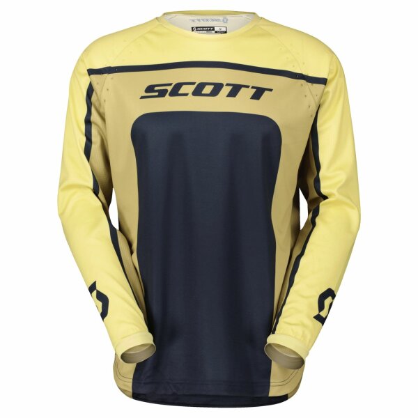 Scott Jersey 350 Track Evo Trikot Baige Blau Gr. M