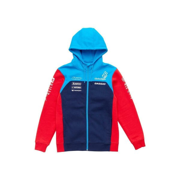 Tld Gasgas Team Zip Hoodie Navy - Red