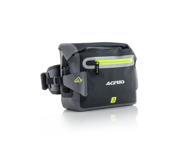 Acerbis Gürteltasche wasserdicht 3L Schwarz Grau