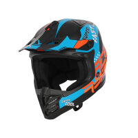 Acerbis Helm Profile Junior Blau Orange Schwarz