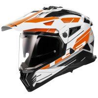 LS2 Helm MX 702 Pioneer II Weiß Orange